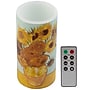 Lavish Home Van Gogh Sunflowers LED Candle (80-FC3001)~#|#~E26D879C-36F5-49A5-8307BEE91C8CED05_sc7