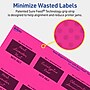 Avery Laser/Inkjet Square Multipurpose Labels, 2" x 2", Neon Magenta, 240/Pack (94107)~#|#~E2730192-3470-4558-98DD5ADFBF9D7B19_sc7