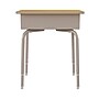Flash Furniture Billie 24"W Student Desk with Open Front Metal Book Box, Maple/Silver (FDDESKGYMPL)~#|#~E274B83F-6058-4FD9-8E921547B4C081A3_sc7
