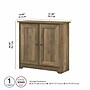 Bush Furniture Cabot 30" Storage Cabinet with 2 Shelves, Reclaimed Pine (WC31598)~#|#~E2756593-2BC9-4F8E-A0B33298FD1115C6_sc7