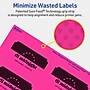 Avery Laser/Inkjet Rectangle Scalloped Multipurpose Labels, 2" x 3", Neon Magenta, 160/Pack (94267)~#|#~E277B2BB-E596-494A-85D44B4D3C931E80_sc7