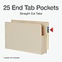 Pendaflex Reinforced File Pocket, 3 1/2" Expansion, Legal Size, Manila, 25/Box (22812)~#|#~E277F415-CB9D-4ECC-BF229A820A254D06_sc7