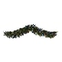 Nearly Natural Flocked Artificial Christmas Garland and Berries, 6' (4462)~#|#~E27C0244-624B-4F41-8A3F5DC444F4F4DC_sc7