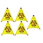 Alpine Industries Wet Floor Cone Sign, 20"H, Yellow, 5/Pack (498-20-5pk)~#|#~E27D39D3-D08D-48DC-A320C41ABABDB557_sc7