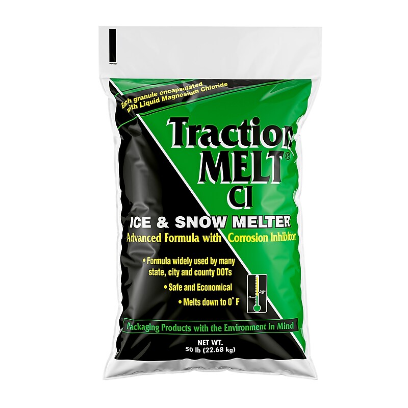 Scotwood Industries Traction Melt Ice Melt Crystals, 50 lbs. Bag (SWO50BTM) image 1