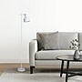 Simple Designs Sleek Essentials 54.72" Metal Floor Lamp with Round Shade, White (LF1051-WHT)~#|#~E27D8A34-B7CD-49BD-A18AFD3084E3CBF2_sc7