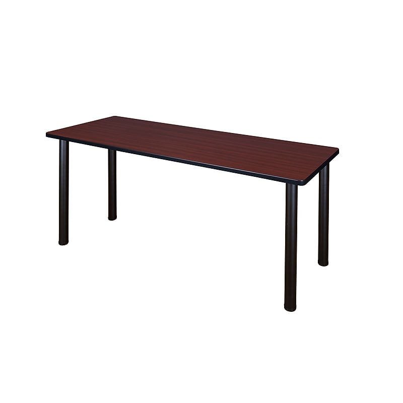 Regency Kee Training Table, 24"D x 60"W, Mahogany/Black (MT6024MHBPBK) image 1