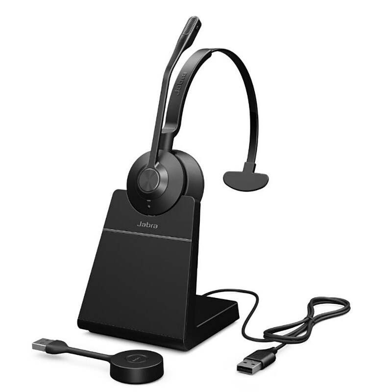Jabra Engage 55 SE Wireless Monoaural USB-C Headset, UC Certified, Black (9653-415-125) image 1