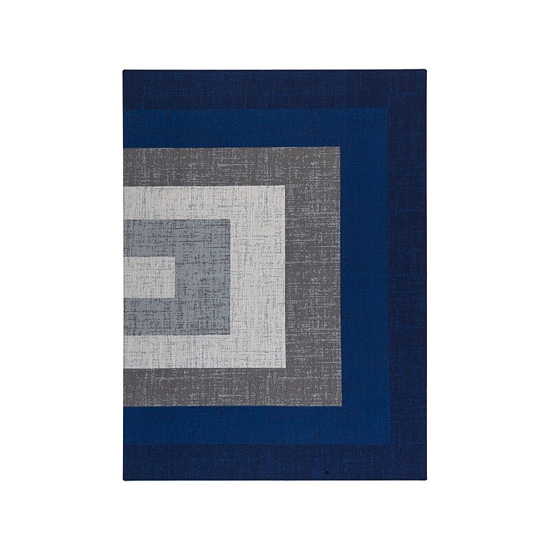 Anji Mountain Rug'd Ponca Carpet & Hard Floor Chair Mat, 36" x 48", Blue/Gray Polyester (AMB9039) image 1