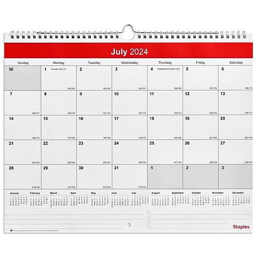 Staples Photo Calendar 2025 