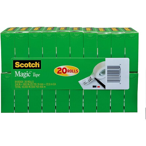 Scotch Brand Matt Finish Magic Tape 3/4 X 18 Yds.