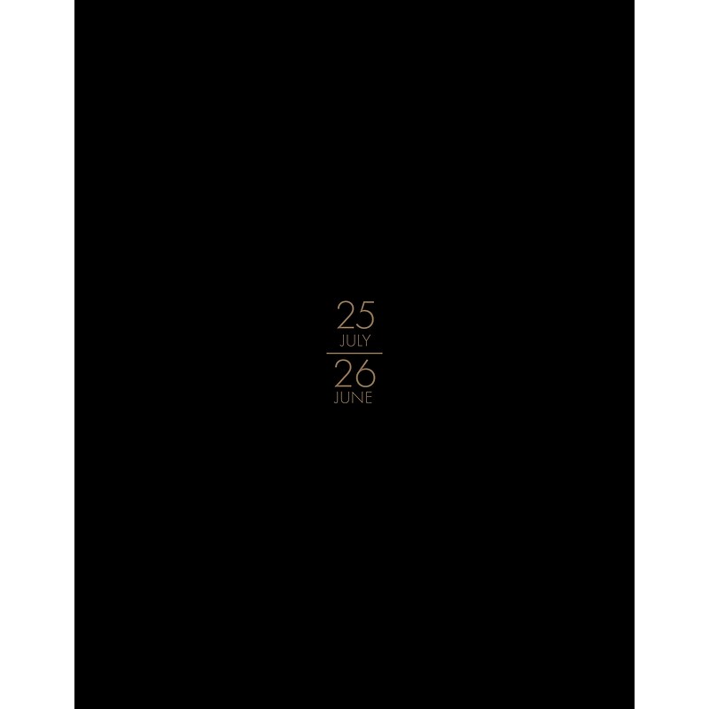 2025-2026 Willow Creek Academic 7.5" x 9.5" Academic Year Monthly Planner, Black (56813) image 1