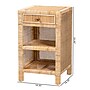 bali & pari Bella 18.3"W x 18.3"D Natural Rattan Nightstand, Natural (226-13095-HiT)~#|#~E2923AE2-47EF-40C7-8F4E3A5E08FA20FA_sc7