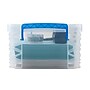 Advantus Super Stacker Snap Lid Storage Box, Clear/Blue (39811)~#|#~E293DA94-C265-49ED-ACF1B82F8E85A550_sc7
