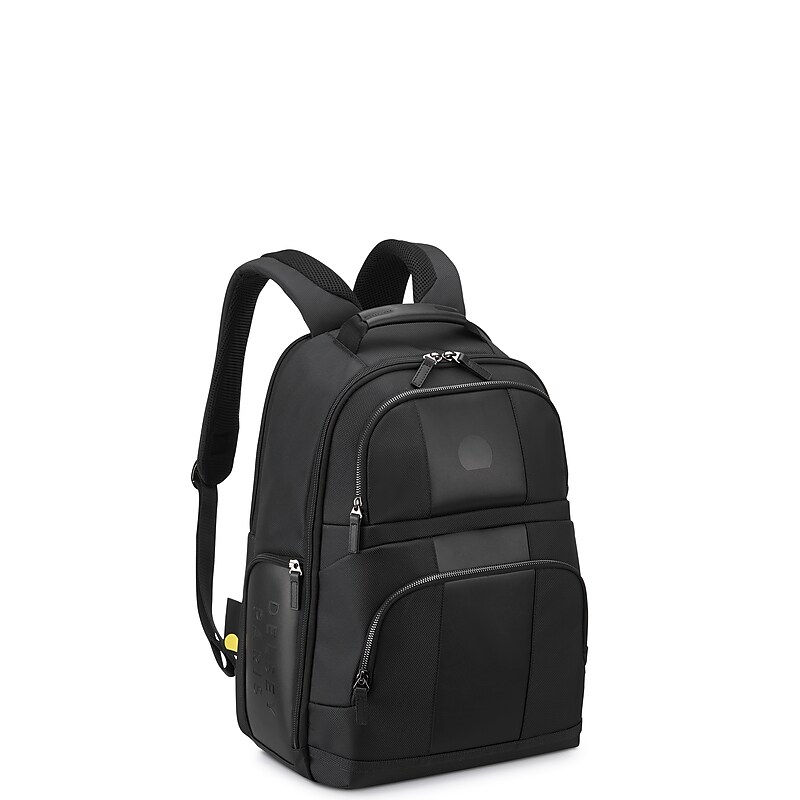Delsey Wagram 2-Piece Laptop Backpack Set, Medium, Black (40119961000) image 1