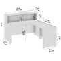 Bush Business Furniture Arrive 60"W L Shaped Reception Desk with Shelf, Storm Gray (ARV003SG)~#|#~E29D1717-A017-403B-9FC5266DFC1C24D0_sc7