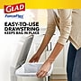Glad ForceFlex 13 Gallons Drawstring Kitchen Trash Bags, Fresh Clean with Febreze Freshness, Gray, 110 Bags/Box (78554)~#|#~E2A1E693-1322-46B7-975B9C811930CAAC_sc7