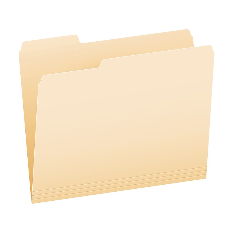 Pendaflex Recycled File Folder, 1/3-Cut Tab, Letter Size, Manila, 200/Carton (55802wm) image 1
