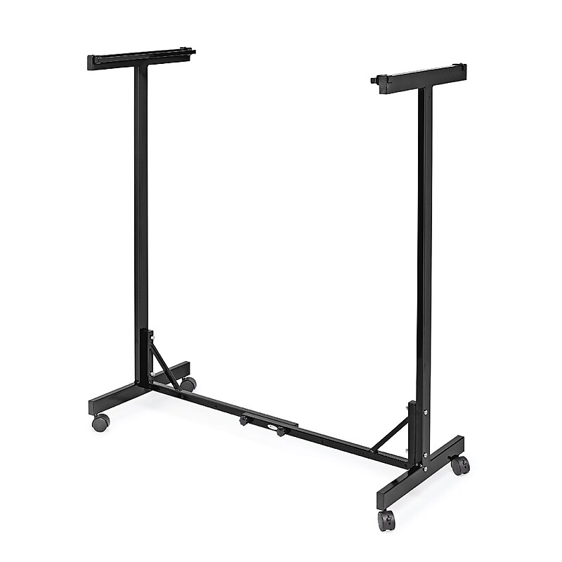 AdirOffice Expandable Blueprint Mobile Plan Center Large File Storage Hanging Rack, Black (615-BLK-KIT1) image 1