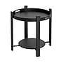 Storied Home Chic Fir Wood and Metal Tray Table, Black (EC1768)~#|#~E2AB166E-C36B-405C-93039A49D3D18818_sc7