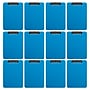 JAM Paper Plastic Clipboard, Letter Size, Blue, 12/Pack (340926882AZ)~#|#~E2ABC0AA-1CF2-4F0B-9FCB305A612F237F_sc7