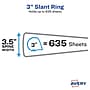 Avery TouchGuard Protection Heavy Duty 3" 3-Ring View Binders, Slant Ring, White (17144)~#|#~E2B3F44F-335C-4A43-8AEC223A6A3EC74E_sc7