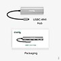 Plugable 4-in-1 USB-C Hub with 4K HDMI, 100W, Silver (USBC-4IN1)~#|#~E2B50640-ADD1-4CAF-8691DC416067A5BF_sc7