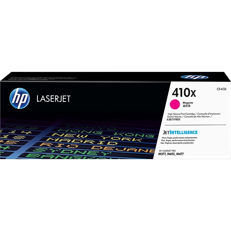 HP 410X Magenta High Yield Toner Cartridge, Prints Up to 5,000 Pages (CF413X) image 1