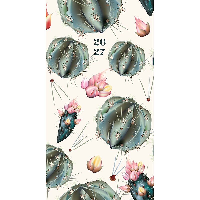 2026-2027 Willow Creek Cactus Deco 3.5" x 6.5" Monthly Planner Cover (57629X) image 1