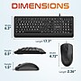 Delton KBM20 Wired Keyboard and Optical Mouse Combo, Black (DKMBG20-U)~#|#~E2BC5E19-43B3-458B-B23198247AE1D0C8_sc7