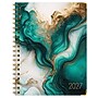 2027 Excello Brands 7.8" x 9" Weekly & Monthly Standard Planner, Paperboard Cover, Teal Gold Marble (FSHN-CY27-79-54)~#|#~E2C03FAA-5CDD-4510-9D475BA4356B5E3B_sc7