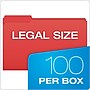 Pendaflex File Folder, 1-Tab, Assorted, Legal Size, Red, 100/Box (R153 1/3 RED)~#|#~E2C2C85E-6DF2-48F9-ADF01A78BA481DE2_sc7