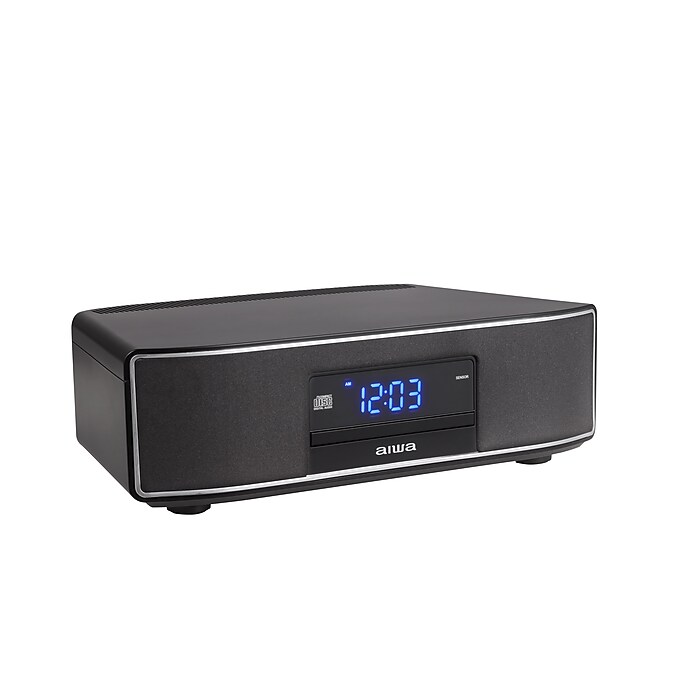 Aiwa Exos Wireless Bluetooth Home Bedroom Speaker, Black (AI6006