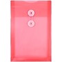 JAM Paper Premium Plastic Filing Envelope with Button & String Closure, 6 1/4" x 9 1/4", Red, 3/Pack (472B1REX3)~#|#~E2CB0D8D-98DE-4D69-85A9878C5E6CAFEA_sc7