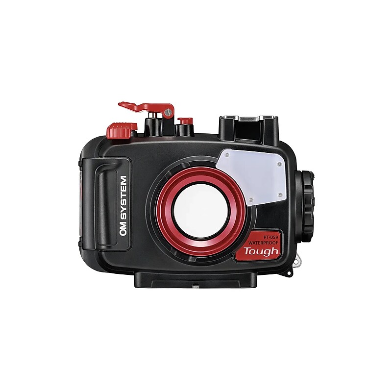 Olympus OM SYSTEM PT Series Underwater Camera Housing for Olympus Tough TG-6, Black/Red (V6560470W000) image 1