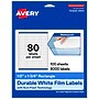 Avery Laser/Inkjet Rectangle Multipurpose Labels, 0.5" x 1.75", White, 8000 Labels/Box (94203)~#|#~E2D97726-4967-4CF7-AB721CED944D683D_sc7