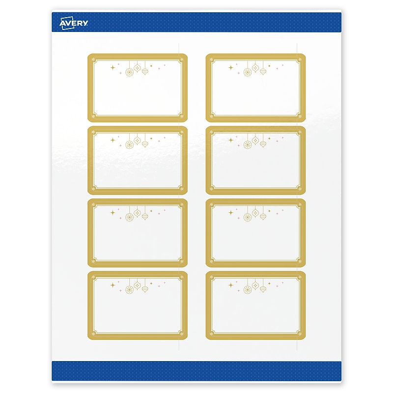 Avery Rectangle Multipurpose Labels, 2" x 3", White, 80/Pack (19479370522) image 1