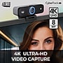 Adesso CyberTrack K4 4K Ultra HD Webcam, 8 Megapixels, Black~#|#~E2E733CC-414D-4F59-91590687C1AD9082_sc7