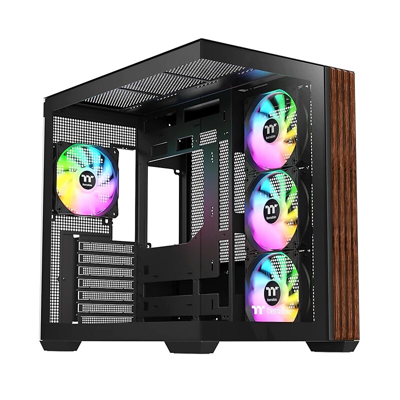Thermaltake View 380 WS ARGB ATX Mid-Tower Computer Case, Black (CA-1Z2-00M1WN-WS) image 1