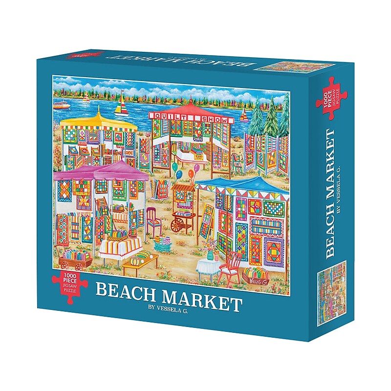 Willow Creek Beach Market 1000-Piece Jigsaw Puzzle (49458) image 1