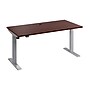 Bush Business Furniture Move 40 Series 60"W Electric Height Adjustable Standing Desk, Hansen Cherry/Cool Gray (M4S6030HCSK)~#|#~E2E972A8-C4C7-4BBE-ADC35E274F2B0C4D_sc7