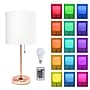 Simple Designs 19.5" LED Table Lamp, Rose Gold/White Shade (LT2024-RGD-CCLB)~#|#~E2EB57F8-4AEA-4F83-AE22CE5535A24398_sc7