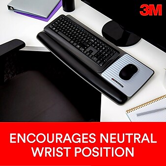 3M Gel Mouse Pad with Wrist Rest, Large