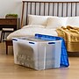 Iris 156 Quart Storage Container with Lid, Plastic, Clear (500190)~#|#~E2EF8563-EF49-4690-B8657C3B860BE92D_sc7