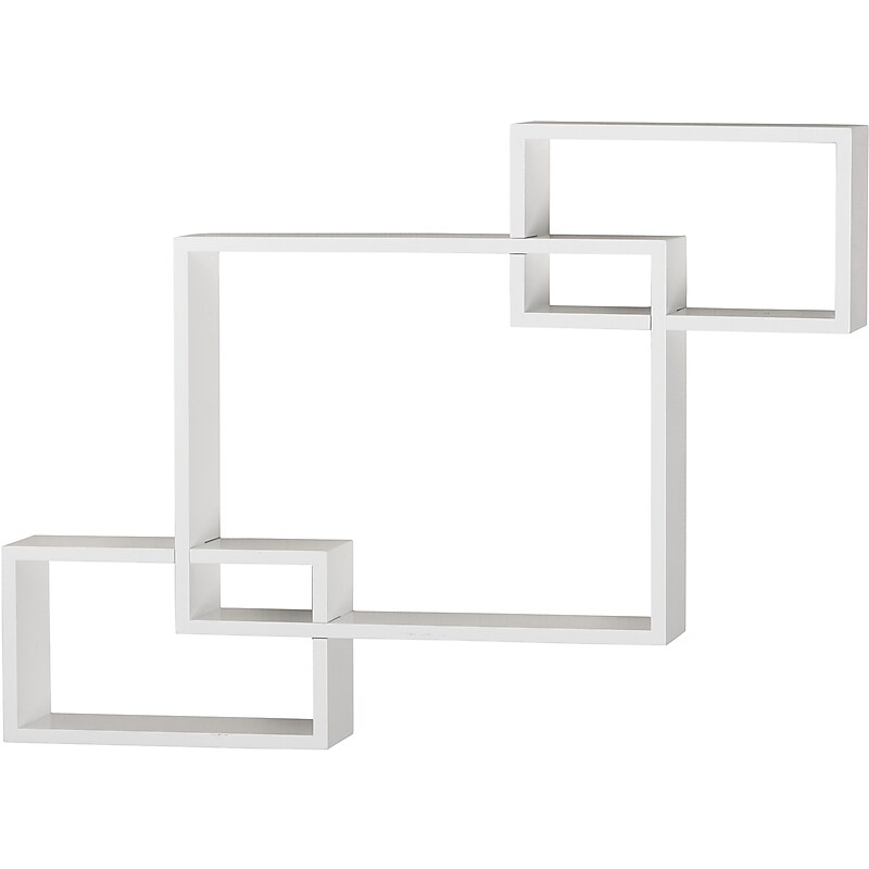 V-Light 6-Shelf Wood Mounted Decorative Unit, 27.4", White (VW161016W) image 1
