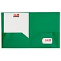 JAM Paper 2-Pocket Plastic Folders, Green, 6/Pack (382EGRD)~#|#~E2F41BBB-4A68-4607-8B88C5B69AA9FAB1_sc7