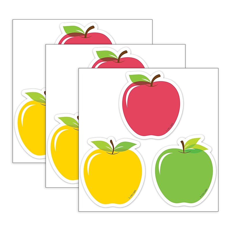 Creative Teaching Press Apple Time Apples Designer Cut-Outs, 36/Pack, 3 Packs/Bundle (CTP11059-3) image 1