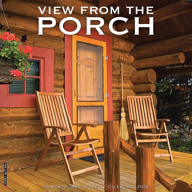 2026 Willow Creek View From the Porch 12" x 12" Monthly Wall Calendar (52457) image 1