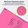 Avery Rectangle Laser/Inkjet Multipurpose Labels, 2.5" x 4", Bright Pink (30/Pack)~#|#~E2FAF5CF-D13D-4FEC-B610AAA46779809E_sc7