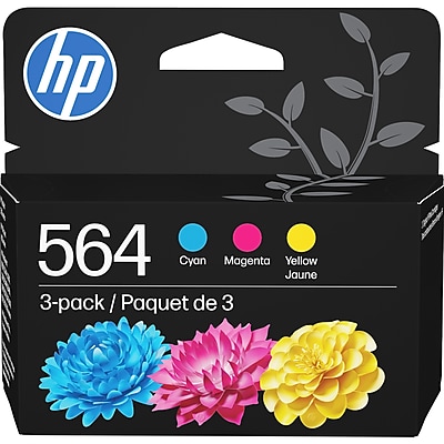 HP 564 Cyan/Magenta/Yellow Standard Yield Ink Cartridge, 3/Pack (N9H57FN#140) Sansujyuku sansujyuku.com